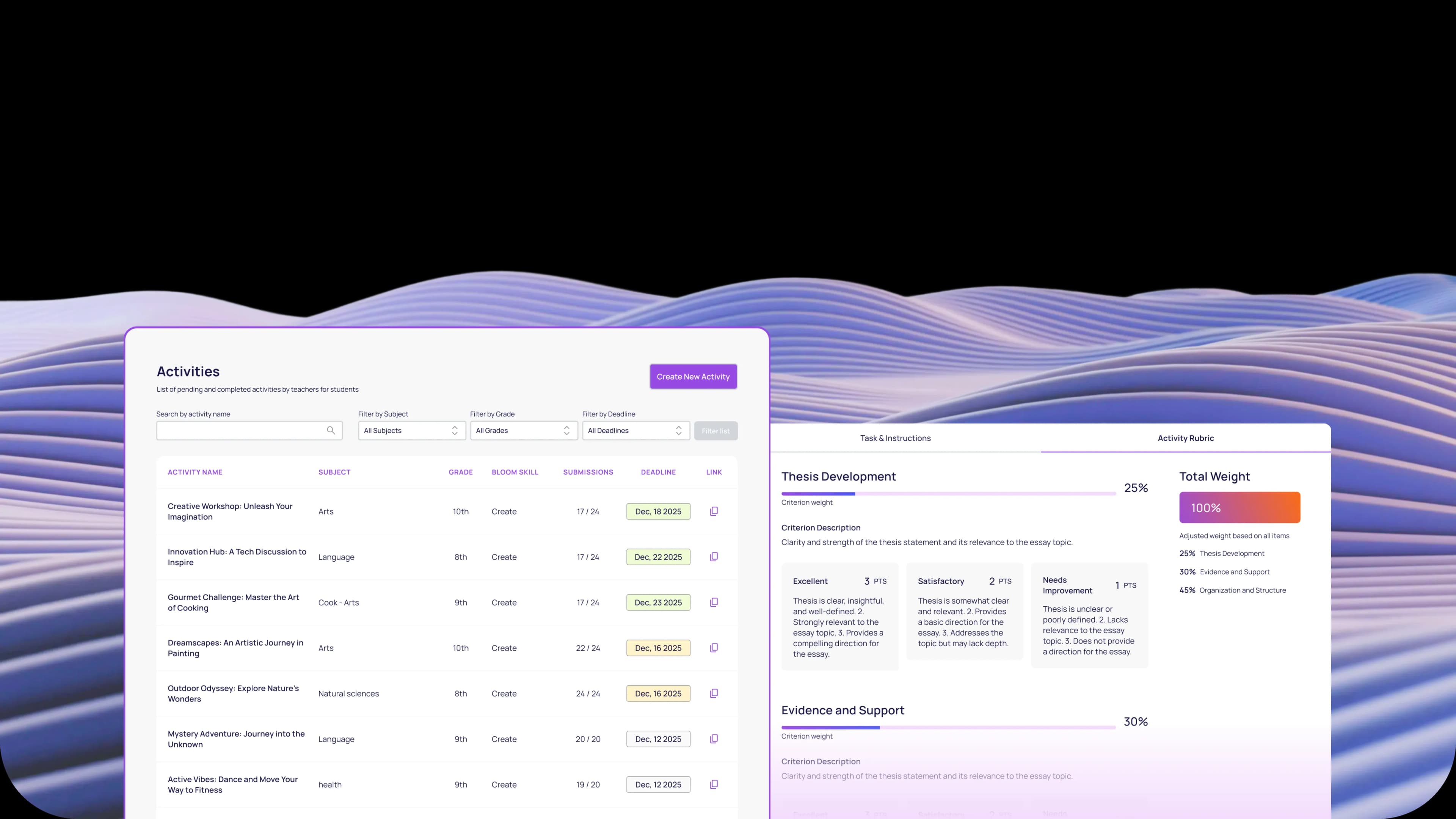 Grading AI Dashboard